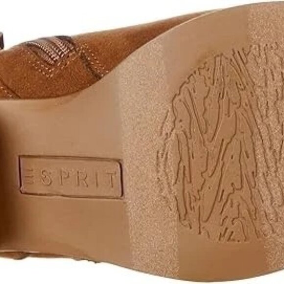 Esprit - Timber Boot Zippered Ankle Women's Booties Walnut Size 6.5 M - Picture 10 of 11